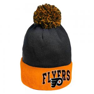 59317 Шапка Philadelphia Flyers, черно-оранж., 55-58