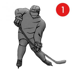 TSP Наклейка-хоккеист на автомобиль Hockey Player (Totalsport)