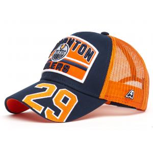 31341 Бейсболка Edmonton Oilers №29, син.-оранж., 55-58 Atributika Club