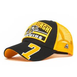 31571 Бейсболка Pittsburgh Penguins №7, черн.-желт., 55-58 Atributika & Club